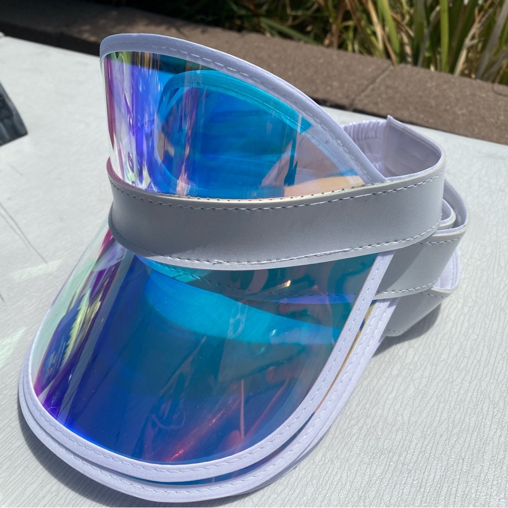 White visors super cute!